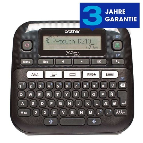 Brother ptd210zg1 touch - p-touch, d210